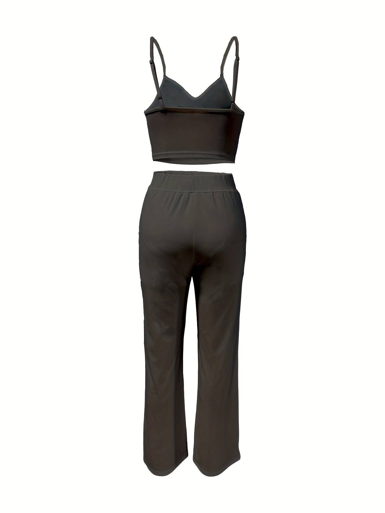 Wide Leg High Waist Long Leg Shapewear - Strapless Fashion Pocket Commuting Versatile Women's Pants Set