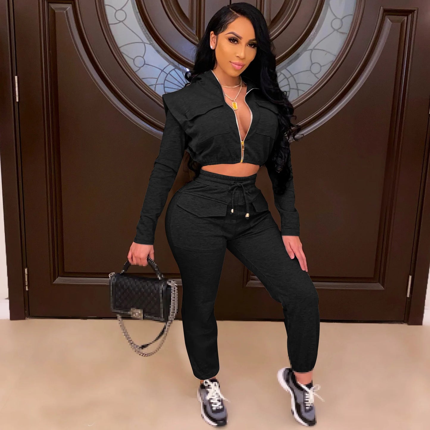 two piece set women tracksuit two piece women sets sweatsuits for female club outfits  2 pieces sets winter clothes 2020