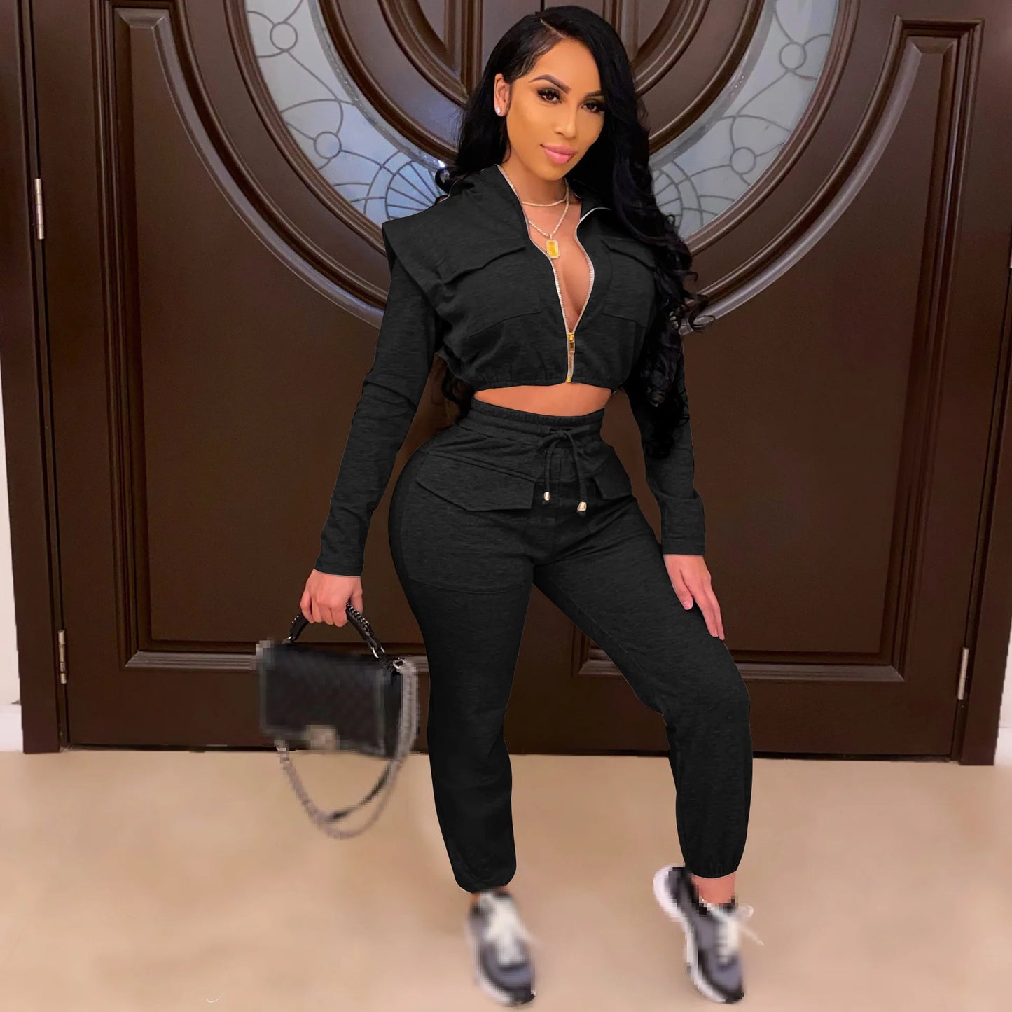 two piece set women tracksuit two piece women sets sweatsuits for female club outfits  2 pieces sets winter clothes 2020
